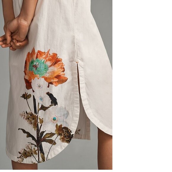 Anthropologie Maeve Sleeveless Midi Shirt Dress NEW with tag nwt size PL LP - Picture 2 of 8